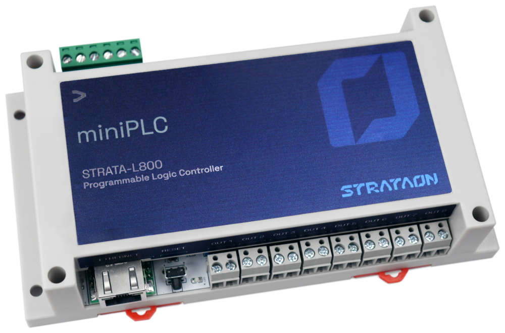 Controlador miniPLC da Strataon para automação predial